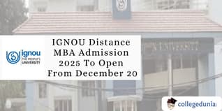 IGNOU Distance MBA Admission 2025 To Open From December 20; Check Details Here